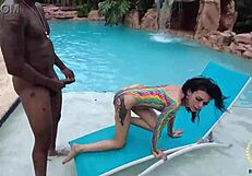 rome major fucks brunette sisi pesos sweet tight pussy by the pool