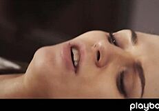 Is this european beauty babe enjoying sensual sex with her boyfriend?