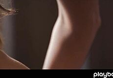 Is this european beauty babe enjoying sensual sex with her boyfriend?