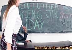 teen gives interracial handjob cumshot