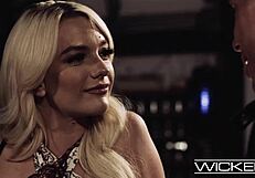 in this wicked scene, kenna james sucks and rides a big fat dick