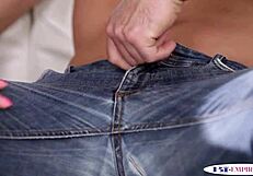 Bi jocks spitroast babe then anal fuck