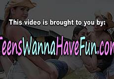 party lesbians subtly lick and finger each other in reality scene