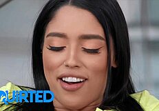 Phat Ass Cuban Vanessa Sky Deepthroats, Spits On Dick, And Rides Until She Squirts.