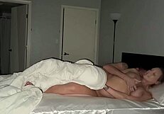 Real passionate sex with husband making a mess.