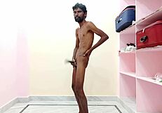 Watch Rajesh spank ass and masturbate to cum