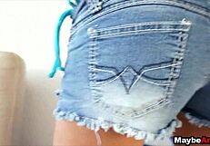 nadia capri gets dick in pussy and ass in public pov pickup outdoor