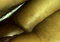 this soft ebony bubble butt is getting some gentle ass play