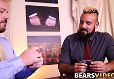 Hunky John Thomas Boldly Fucks Chubby Hairy Bear Luis Vega with Monster Cock in Bareback Session