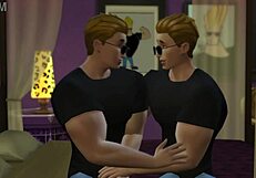 Johnny Bravo Fucks His Gay Clone In Cartoon Scene
