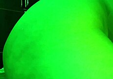 Girl engaging in intense activity with moaning sounds