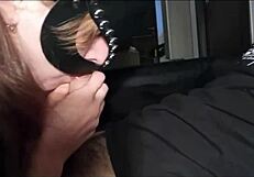 Blonde Teen 18+ Sucks Cock to Cum in Mouth