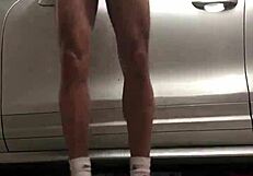 Detailed Spying On Cocks In The Garage Gym