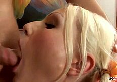 gloria hd, the teen blonde babe, gets hardcore doggystyle and assfucking