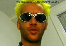 Vintage retro punks go through the fouling mouth