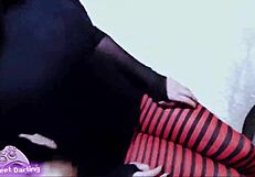 hot goth stepsister enjoys hard fuck