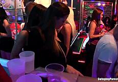 Blonde chick got banged hard at the club