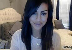 Briana Lee MASTURBATES Her NATURAL TITS On Webcam