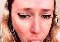 I ride the dildo with my big tits