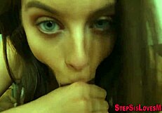 stepsister takes big cock in pov fucking