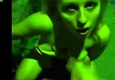 stunning girlfriend surprises with outdoor blowjob under the night sky