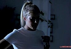 georgia jones and candice dare skip talk for oiled lesbian massage 😍