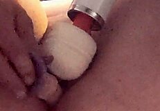 Blindfolded wife submits to intense mature pounding in mask.