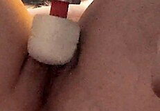 Blindfolded wife submits to intense mature pounding in mask.