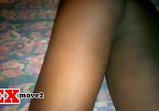 New Ebony Model Horny Masturbation