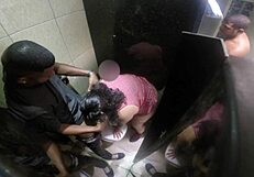 Sorayyaa Leo Ogro Couple Caught Fucking In Bathroom Hidden Cam