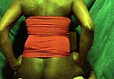 Watch this black sissy Titania Tension riding that big dildo?