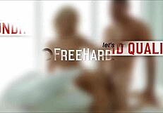 Sexy Brunettes Licking Sauce Off Clothes