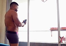 Hey, why's this young submissive delivery girl bent by a freaky muscled Peruvian?