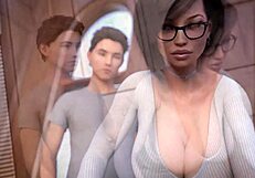 Milf Roommate Uses Vibrator On Big Tits In Hospital