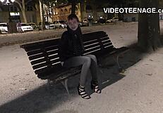 Skinny Teen 18+ Strips and Toys at Porn Casting Interview