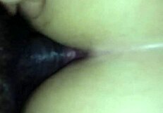 brazilian white milf gives pussy and ass to black stud for cumshot