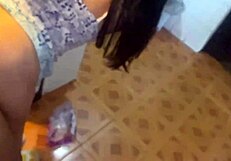 I Fuck My Stepsister In The Bathroom! Almost Caught!