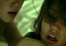 hot lesbians engage in passionate sex with babe's big boobs on display