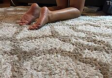 Mandy Mynxx Sucks Cock On Couch With Feet Play