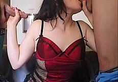 Girlfriend Isa agrees to cuckold with bigger cock.