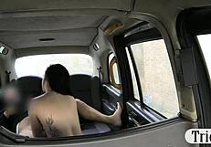 Lady in stockings intensely banged by nasty driver.