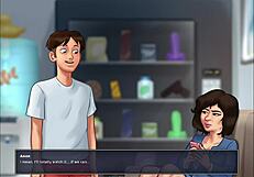 hot thick girlfriend messing around with her friends’ big tits and ass... 😘