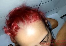 Wow! I’m Cumming on My Sister-in-Law’s Face While She Cleans the Home Bathroom!