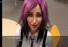 emiko flaunts her stunning body in wild cartoon action