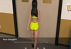 emiko flaunts her stunning body in wild cartoon action