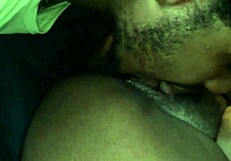 Ebony Wife Dymin Licks Pussy and Gets Creampie from Rico