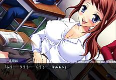 marie indulges in outdoor masturbation during this hentai game legend