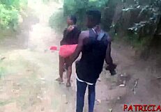 Young Ebony Teen Sucked And Fucked By Monster Cock On Public Roadside