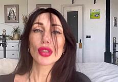 Hot Brunette MILF Teases with Toe Sucking Before Intense Blowjob