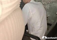 Distracting My Man from Work with a Sloppy Suck... Ugh!